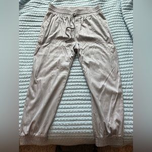 Gray joggers. Worn once. No stains/tears. Like new.